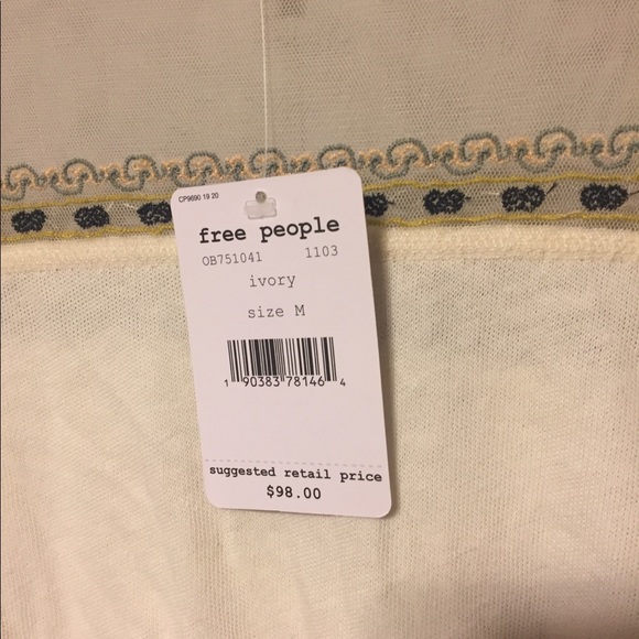 🎄Free People Blouse Sz Medium NEW 🎁 - Picture 4 of 7